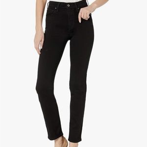 Levi’s high rise straight jeans. Size 30. Soft Black